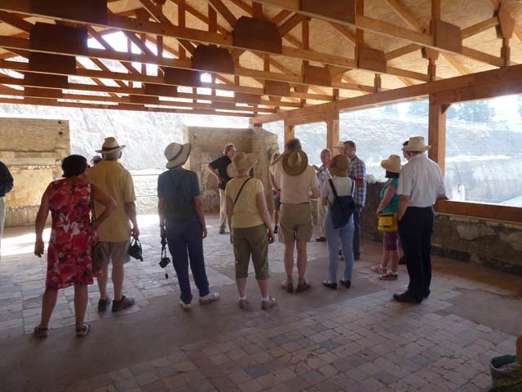 Ins. Or. 1. 2, Herculaneum. June 2012. Reconstructed ceiling in Marble Salon, looking south-west. Photo courtesy of Michael Binns.